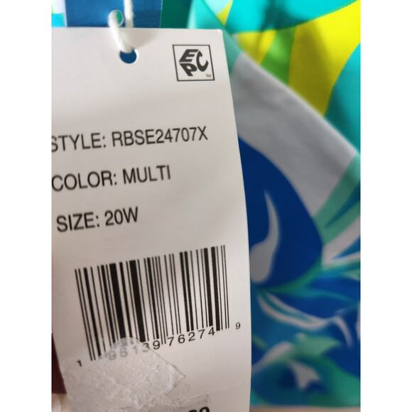 Women's Plus swimsuit Bleu by Rod Beattie size 20W - Picture 5 of 5